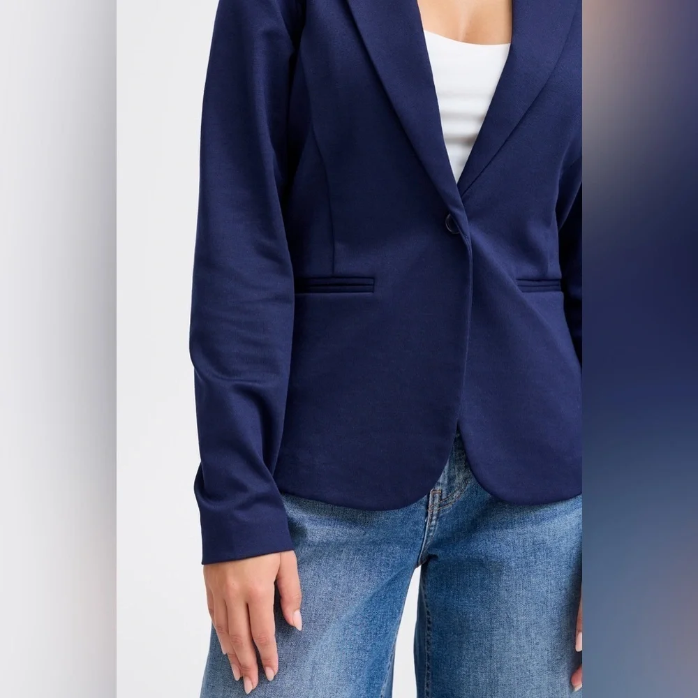 ICHI IHKATE Blazer in Navy Blue - Picture 4 of 12